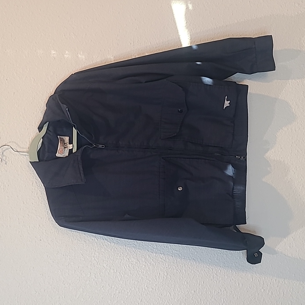 Vintage Step II Sportcaster windbreaker jacket navy blue large